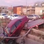 Pedro Luro: Totalmente borracho, chocó y terminó en un desagüe