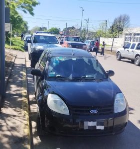 El vehículo involucrado en el incidente ,afortunadamente no hubo heridos